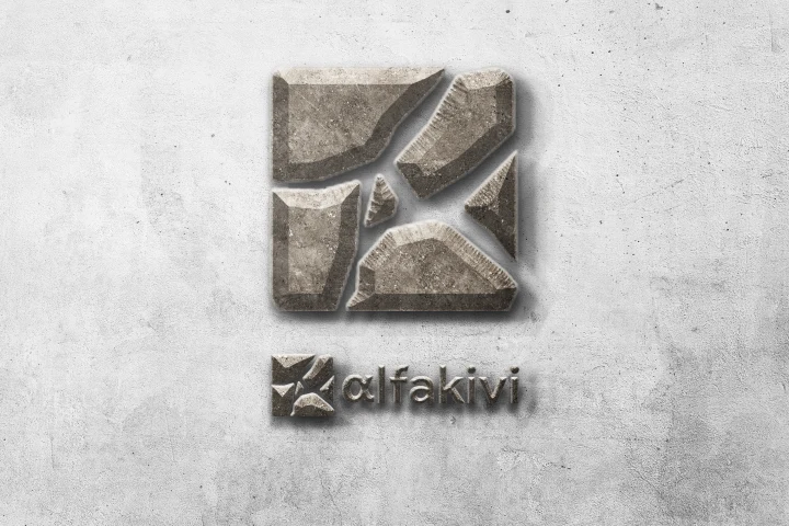 Alfakivi: Logosuunnittelu
